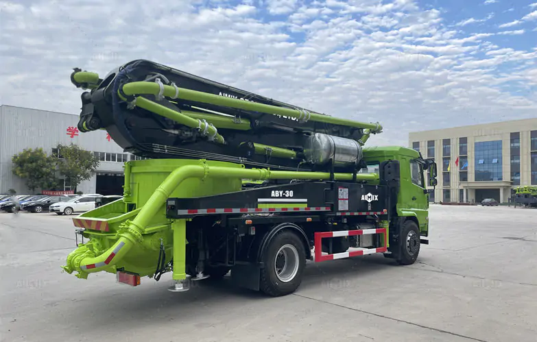 Truck Chassis New Type Boom Concrete Pump From Aimix Concrete Pump Supplier