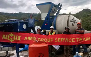 abjz40c pompa beton Indonesia and Aimix service team