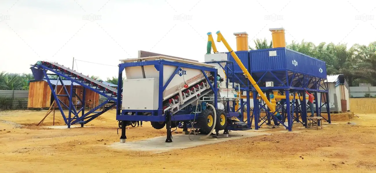 AJSY-35 China concrete plant for Malaysia