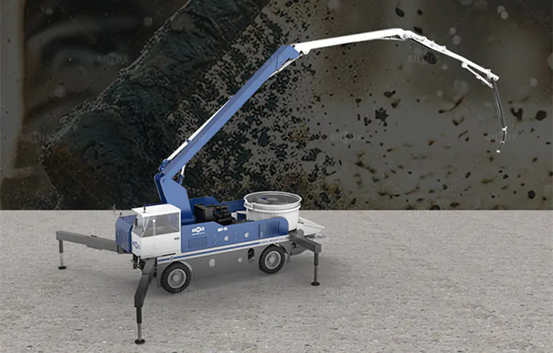 Boom Concrete Pump with Wheel Chassis