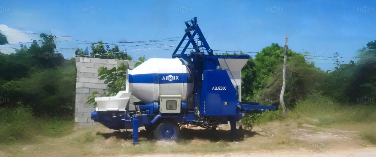 Small Concrete Mixer with Pump in Jamaica for Construction