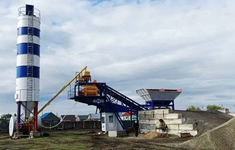 mobile type batchin plant solution