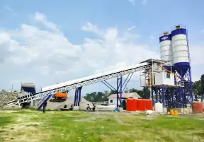 AJ60 concrete plant for bridge construction