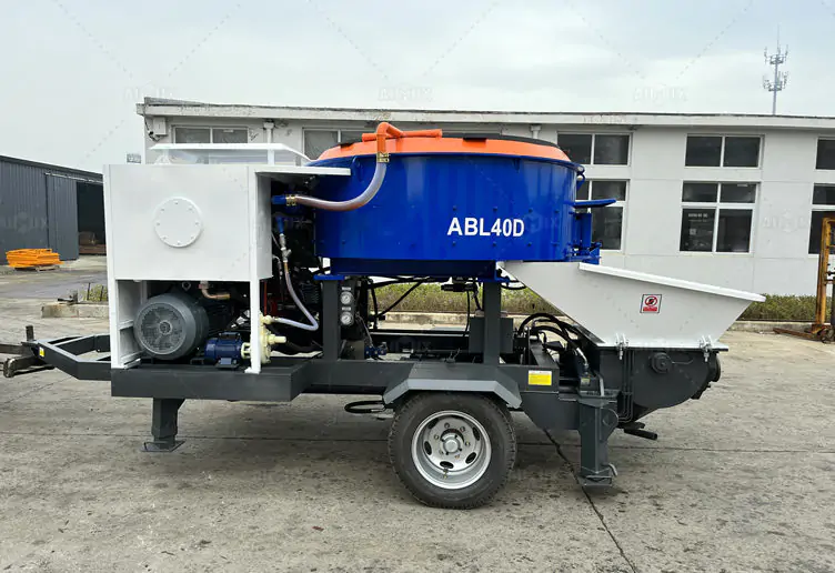 Vertical Shaft Mixer Mini Concrete Pump