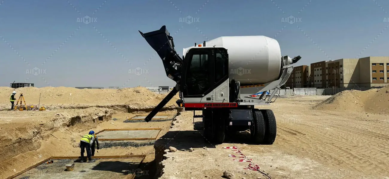 small concrete mixer in Indonesia