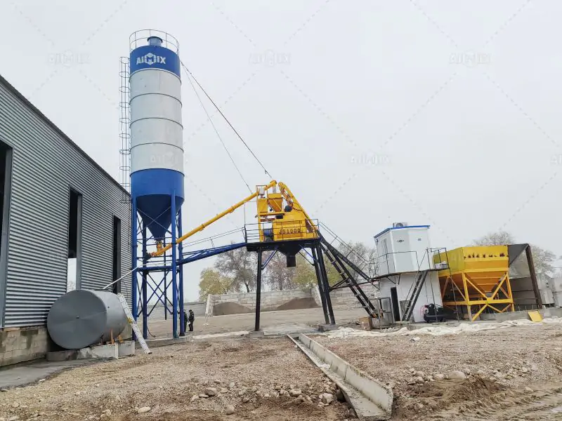 AJ series hopper type batching plant for South Africa
