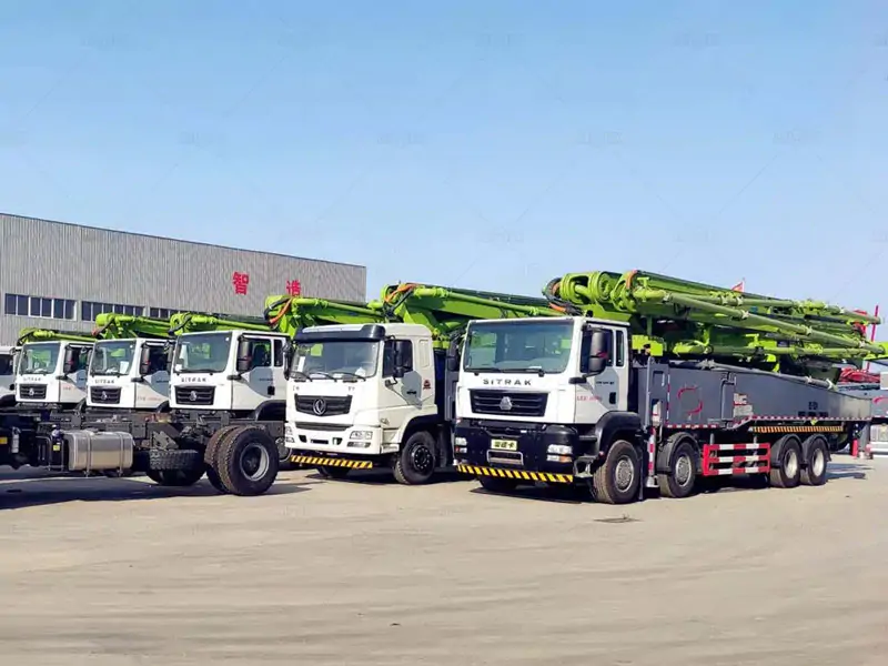 Aimix boom truck ready mix concrete pumps in factory