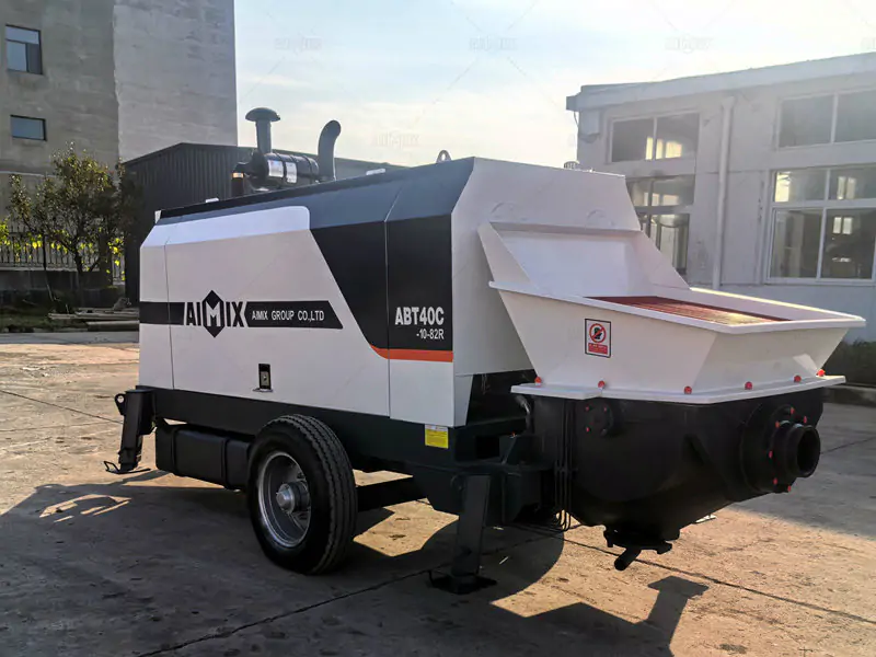 Trailer Type Ready Mixed Concrete Pump