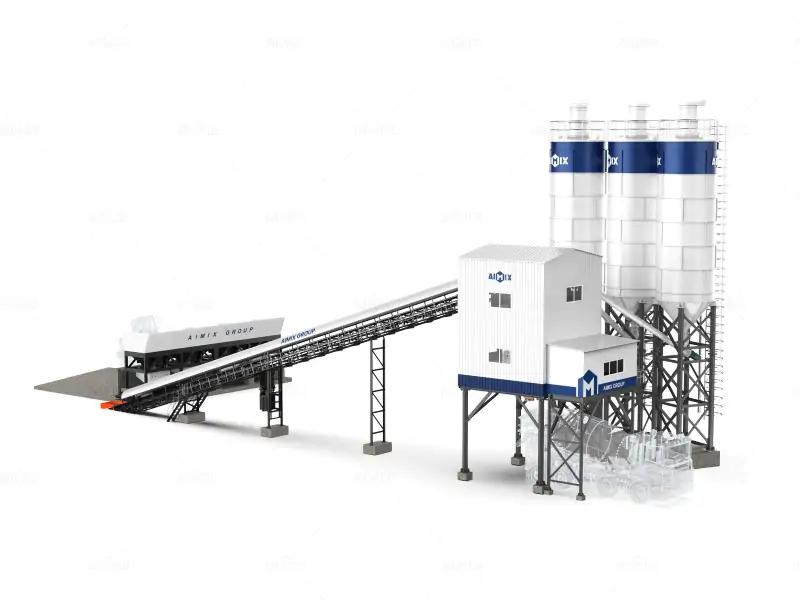 stationary concrete batch plant for sale