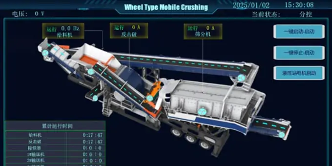 Smart Terminals on the Sand Aggregate Production