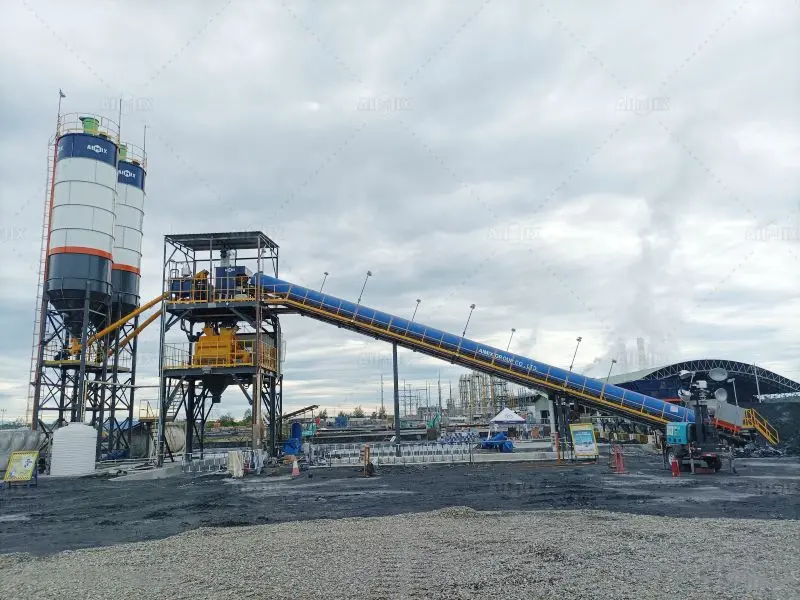 90m³ medium batching plant