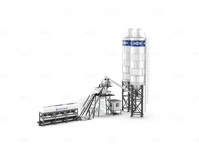 hopper-type batching concrete plant